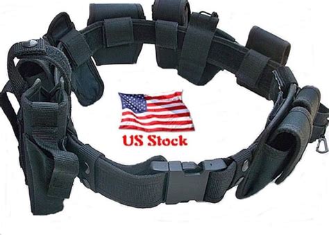 Duty Belt 10 Piece Security Guard Law Enforcement Equipment Gear Ebay