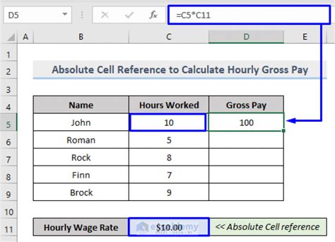 Example With Absolute Cell Reference In Excel 4 Apllications Exceldemy
