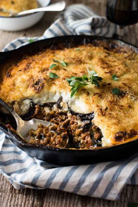 Greek Moussaka Eggplant Beef Bake RecipeTin Eats