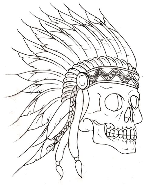 Tattoo Flash And Sketches By Metacharis On Deviantart Indian Skull