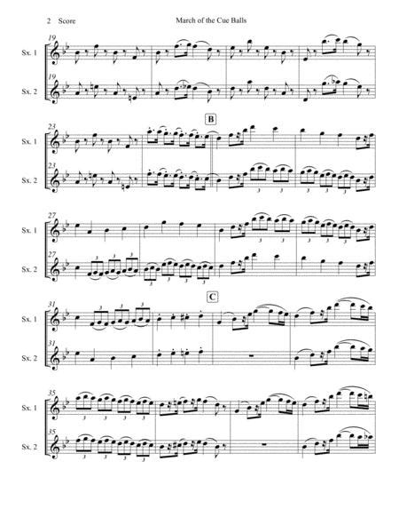 Version 1.0.0 download 1 file size 25.00 kb file count 1 create date march 23, 2021 last updated march 23, 2021 download fileactionmusic_cue_sheet_template.xlsdownload. March Of The Cue Balls Saxophone Duet Sheet Music PDF Download - coolsheetmusic.com