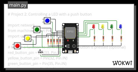 Project B Control Leds With Push Buttons Wokwi Esp Stm