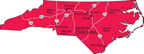 Of environment, health, and natural resources, division of land resources, nc geological survey, in water polygons that are generated when standard state base map is used. NC Map - North Carolina State Map