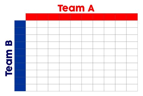 Blank Football Pool Template