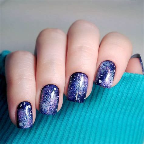 33 Ideas Of Galaxy Nails You Need To Copy Immediately Galaxy Nail Art Galaxy Nails Fantasy Nails
