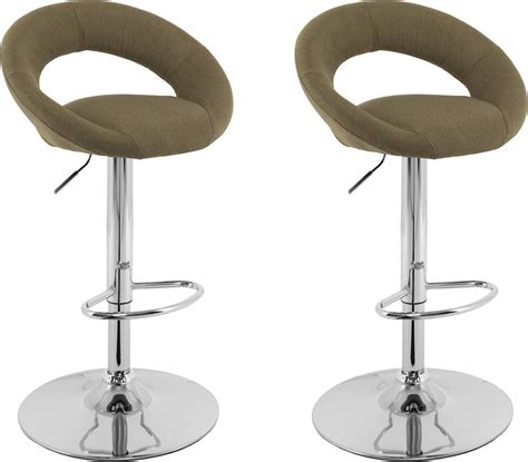 Best Buy Corliving Round Open Fabric Kitchen Chairs Set Of 2 Olive