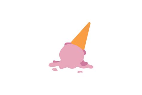 Spilled Ice Cream Illustration Graphic By Daisy Things Creative Fabrica