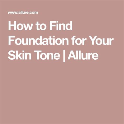 How To Determine Your Skin Tone Once And For All Skin Tones Find