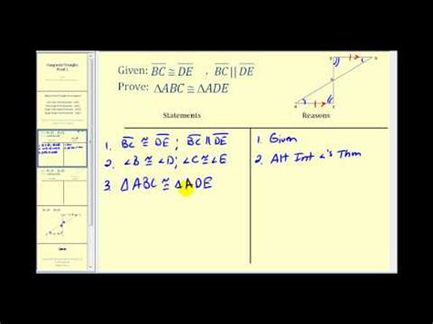 Which shows two triangles that are congruent by aas? ASA and AAS Triangle Congruence ( Video ) | Geometry | CK-12 Foundation