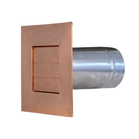 Thunderbird Wlpdv6f Copper 6in Low Profile Louvered Dryer Vent