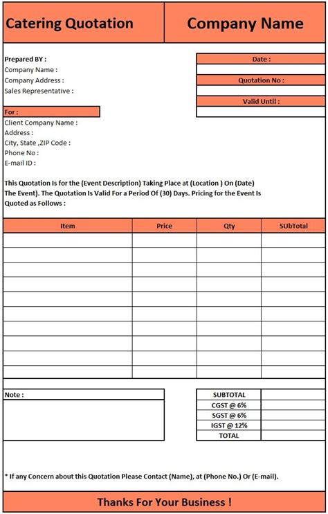 Request For Quotation Format Download Quotation Format In Excel