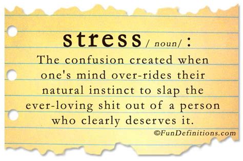 Funny definitions -stress - Dump A Day