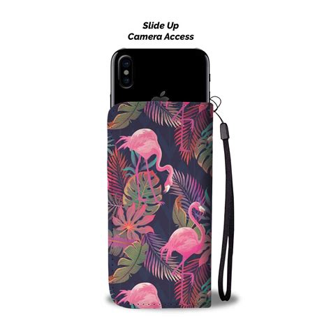 Flamingo Pink Scene Wallet Phone Case Jorjune