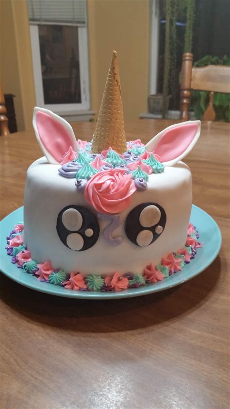 Unicorn Cake I Made For A 9 Year Olds Birthday Party 3 Year Old