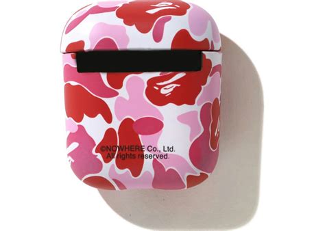 Bape Abc Camo Airpods Case Pink Ss21