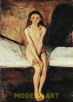 Reproduction Art Edvard Munch Oil Painting Puberty