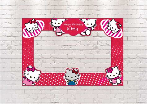 Hello Kitty Selfie Photobooth Buy Customised Theme Party Supplies And