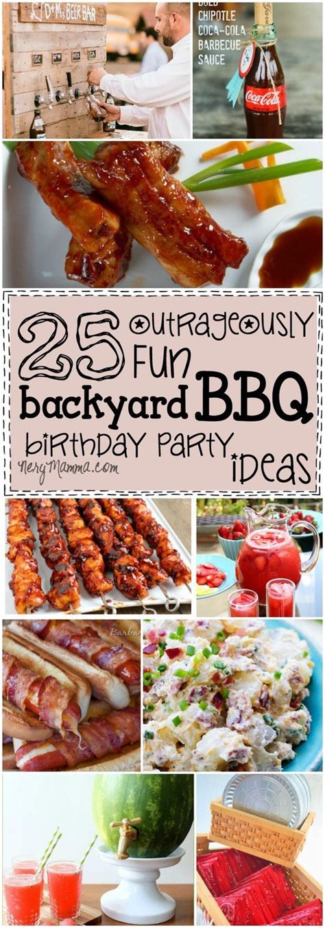 25 Outrageously Fun Backyard Bbq Birthday Party Ideas Birthday Bbq