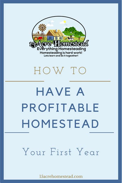 Download and customize free budget spreadsheets and forms for tracking business, project and home budgets. How To Plan a Profitable First Year Homesteading ...
