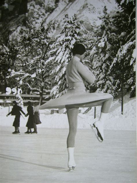 Sonja Henie Vintage Figure Skating Real Photo Postcard