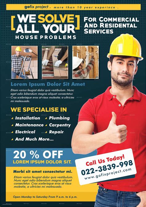 Home Improvement Flyer Template Free
