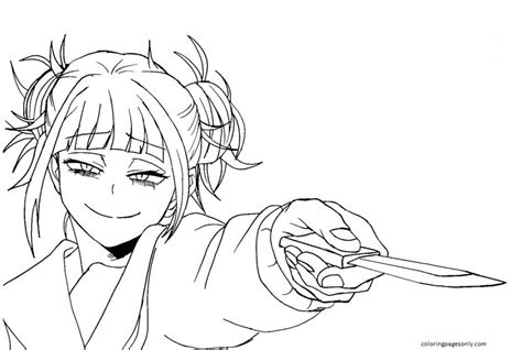 Himiko Toga Coloring Pages My Hero Academia Coloring Pages Coloring