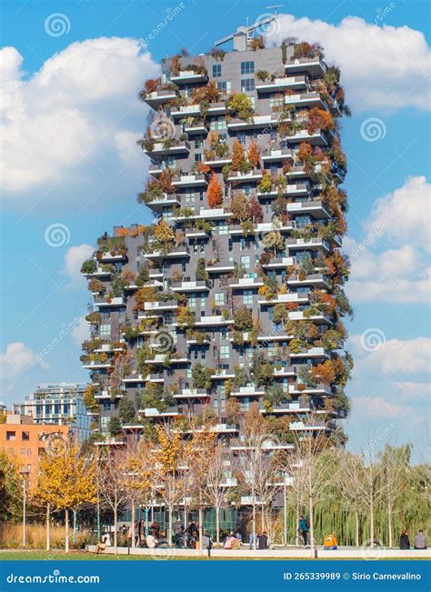 The Vertical Forest Milan Italy Editorial Stock Image Image Of