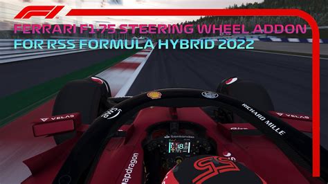 Ferrari F1 75 Steering Wheel Addon For RSS Formula Hybrid 2022 YouTube