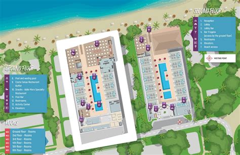 Resort Map Decameron Isla Coral Riviera Nayarit Mexico