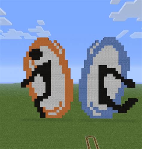 Portal Logo Pixel Art Minecraft Project