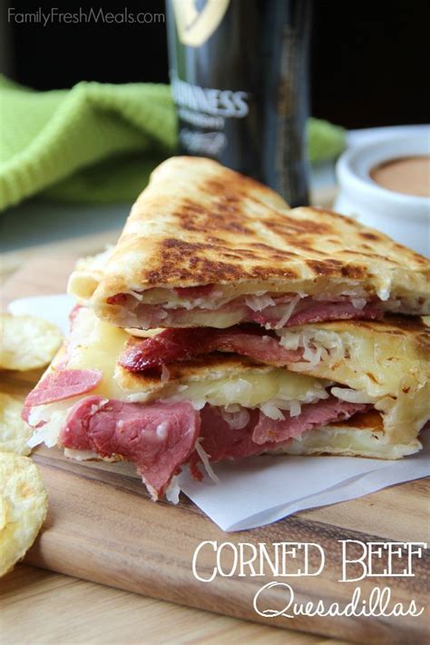 30 Easy Appetizers People Love Corned Beef And Cabbage Quesadilla