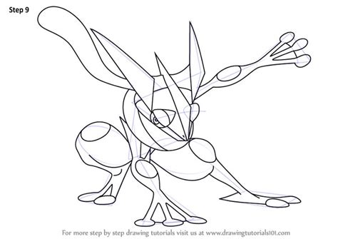 How to Draw Greninja from Pokemon DrawingTutorials101 포켓몬스터