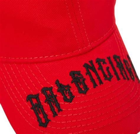 balenciaga gothic logo embroidered hat incorporated style