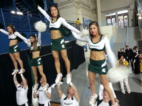 Msu Cheerleaders Are Ready For The First Round Of The Ncaa Womens