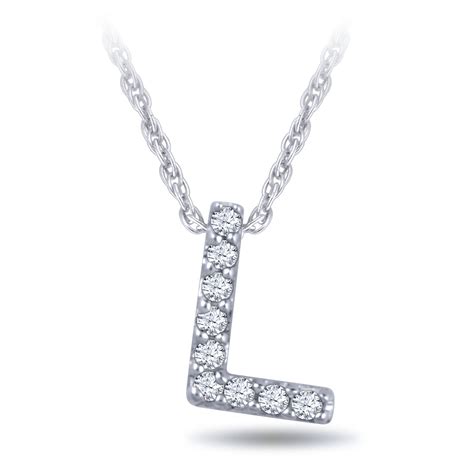 Diamond Initial Pendant 14k Letter L Ben Bridge Jeweler
