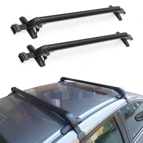 Aluminum Car Top Luggage Roof Rack Cross Bar Carrier Adjustable Anti