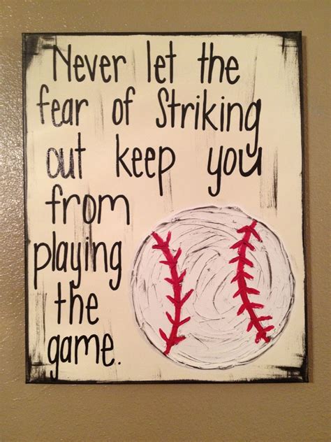 Inspirational Baseball Quotes And Sayings Wall Art Quotes Baseball Quotes Baseball Room