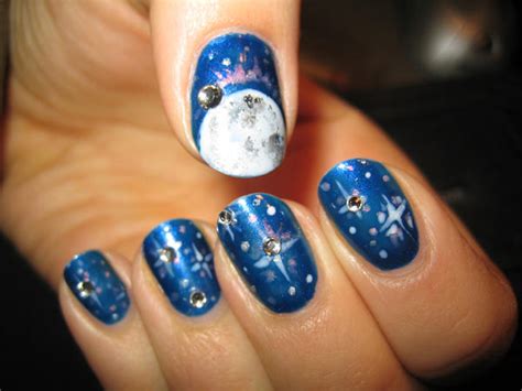 Moon And Stars Nails By Verona9 On Deviantart