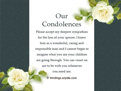 Share This On Whatsappcondolence Messages For Loss Of Husband A