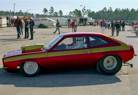 Vintage Drag Racing Pro Stock Harvey Collens Ford Pinto Driver