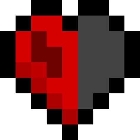 Pixilart Half Heart Hardcore By The Oracle777