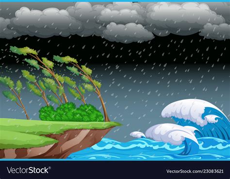 A Stormy Night Background Royalty Free Vector Image