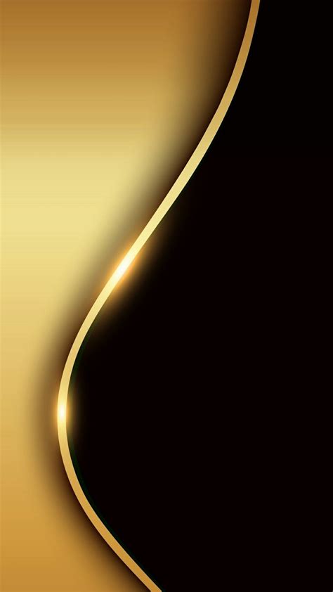 An Abstract Gold And Black Background With Some Light Coming From The