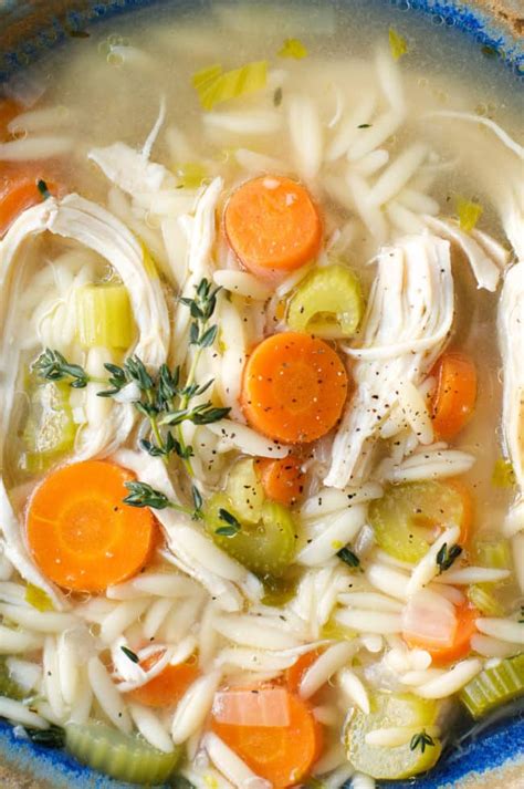 The broccoli in this recipe was made in a steam bag and microwave which is definitely quick and, honestly, done in my house quite often. Pressure Cooker Chicken Orzo Soup Recipe - Healthy Chicken ...