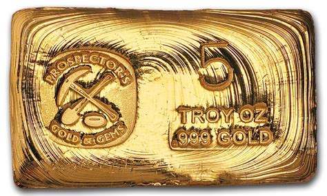 Prospector 5 Ounce Gold Bar Prospectors Gold And Gems