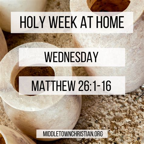 Holy Week At Home Prayer And Scripture Guide Middletown Christian Church