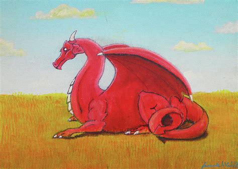 Red Dragon Painting By James Violett Ii Fine Art America