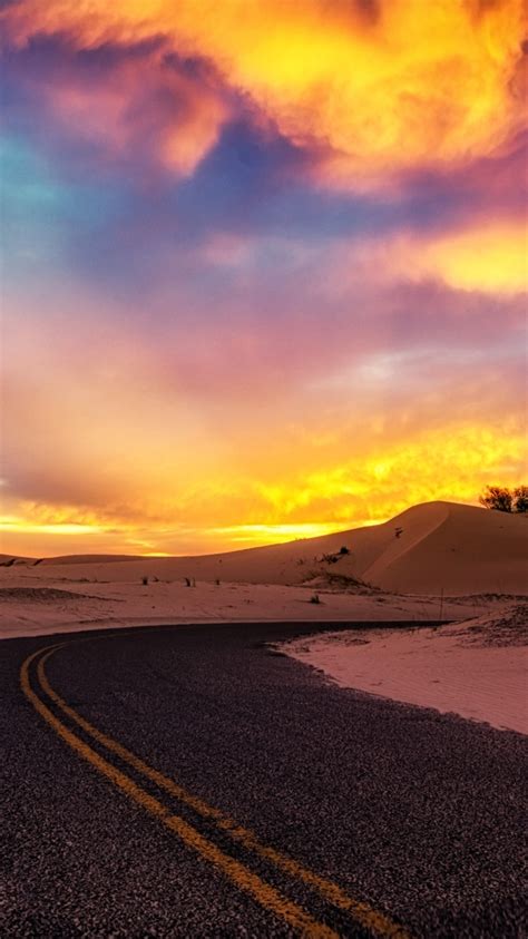 750x1334 Cloudy Lonely Road Iphone 6 Iphone 6s Iphone 7 Wallpaper Hd