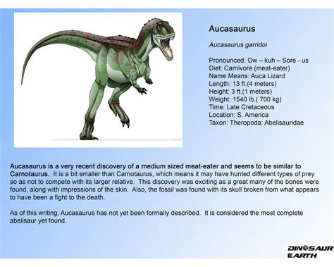 Aucasaurus Dinosaur Earth