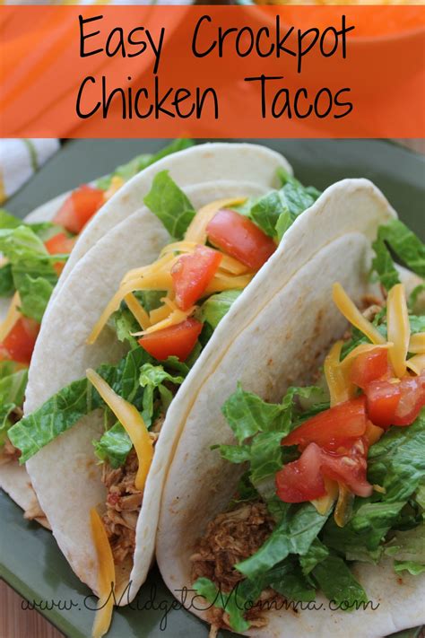 Easy Crockpot Chicken Tacos